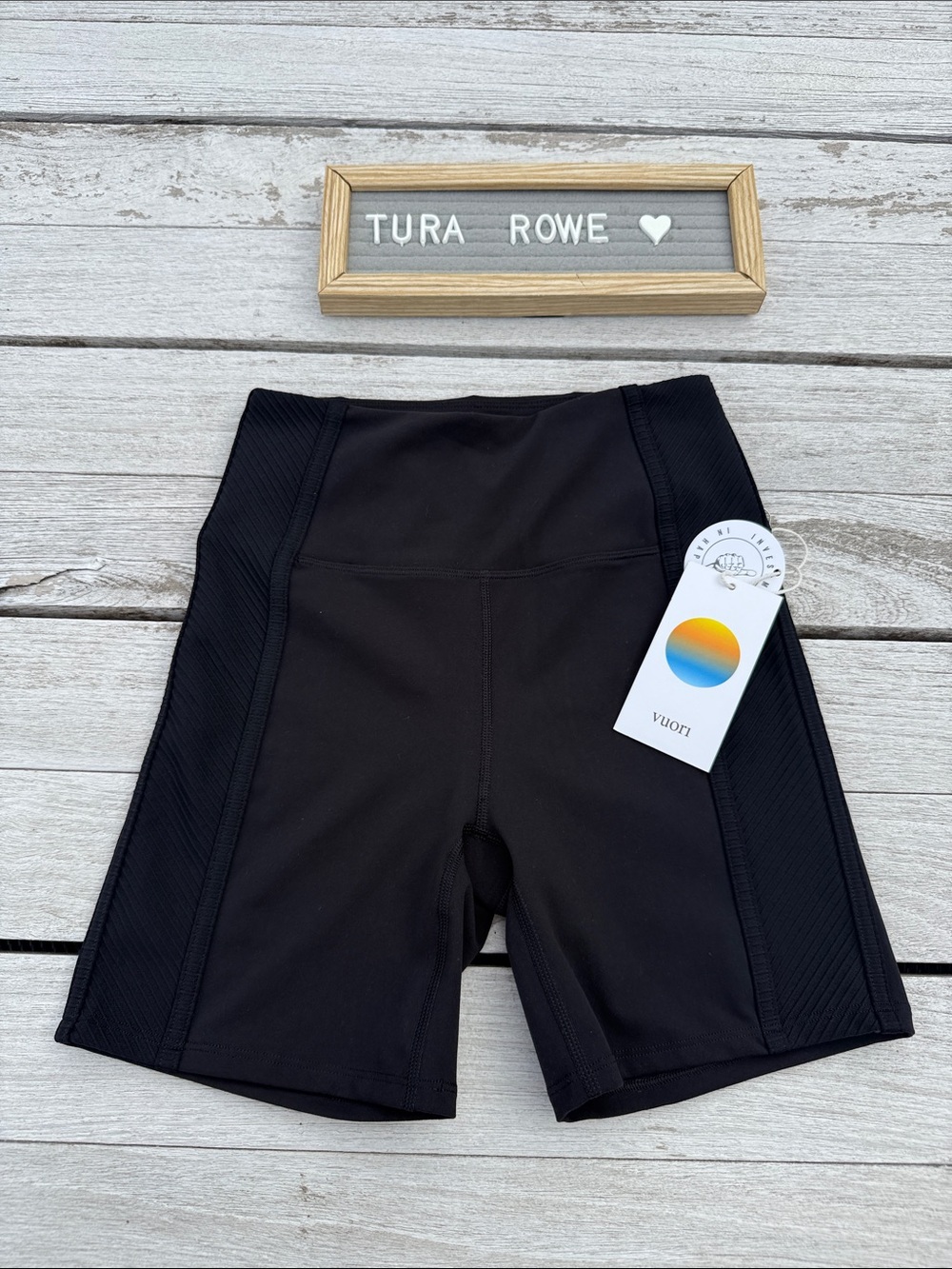 Vuori Skyline Bike Short 5" Black Women’s XS NWT